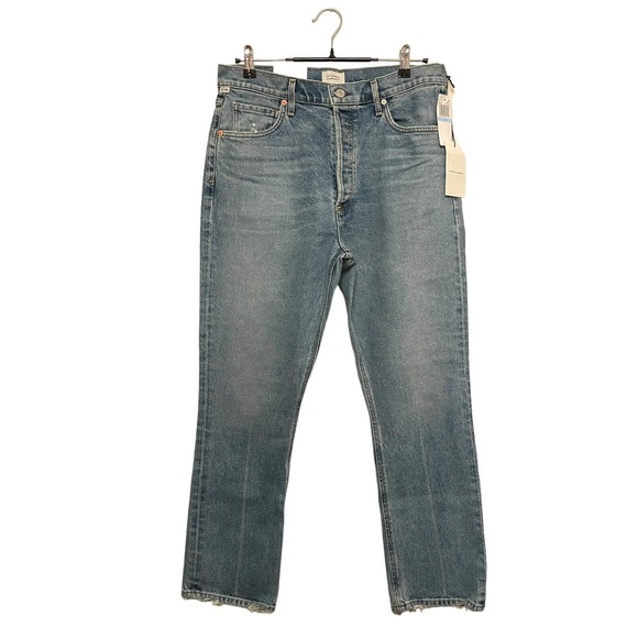 NWT Citizens of Humanity Jolene High Rise Vintage Slim Women Size 31 Dimple Blue - Picture 1 of 10